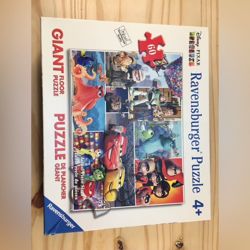 Ravensburger Giant Floor Puzzle~Disney Pixar 60 Pieces Multicolor Complete